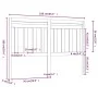 Honey brown solid pine wood bed headboard 166x4x100 cm by vidaXL, Headboards and footboards - Ref: Foro24-814107, Price: 54,4...