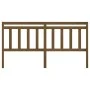 Honey brown solid pine wood bed headboard 186x4x100 cm by vidaXL, Headboards and footboards - Ref: Foro24-814112, Price: 47,8...