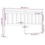 Bettkopfteil aus massivem Kiefernholz in Honigbraun, 186 x 4 x 100 cm von vidaXL, Kopf- und Fußteile - Ref: Foro24-814112, Pr...