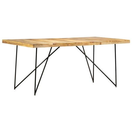 Mesa de comedor de madera maciza de mango 180x90x76 cm en Mesas de comedor | Comprar online en Foru.es