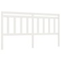 Cabecero de cama madera maciza de pino blanco 206x4x100 cm de vidaXL, Cabeceros y pies de cama - Ref: Foro24-814115, Precio: ...