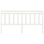 Cabecero de cama madera maciza de pino blanco 206x4x100 cm de vidaXL, Cabeceros y pies de cama - Ref: Foro24-814115, Precio: ...