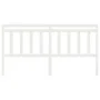 Cabecero de cama madera maciza de pino blanco 206x4x100 cm de vidaXL, Cabeceros y pies de cama - Ref: Foro24-814115, Precio: ...