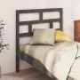 Solid gray pine wood bed headboard 106x4x100 cm by vidaXL, Headboards and footboards - Ref: Foro24-814181, Price: 36,12 €, Di...