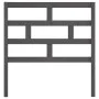 Solid gray pine wood bed headboard 106x4x100 cm by vidaXL, Headboards and footboards - Ref: Foro24-814181, Price: 36,12 €, Di...
