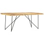 Mesa de comedor de madera maciza de mango 180x90x76 cm en Mesas de comedor | Comprar online en Foru.es