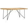 Mesa de comedor de madera maciza de mango 180x90x76 cm en Mesas de comedor | Comprar online en Foru.es