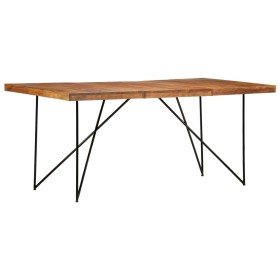 Mesa de comedor de madera maciza de acacia 180x90x76 cm en Mesas de comedor | Comprar online en Foru.es