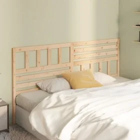 Solid pine wood bed headboard 206x4x100 cm by vidaXL, Headboards and footboards - Ref: Foro24-814164, Price: 53,63 €, Discoun...