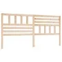 Cabecero de cama madera maciza de pino 206x4x100 cm de vidaXL, Cabeceros y pies de cama - Ref: Foro24-814164, Precio: 53,63 €...