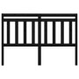 Cabecero de cama madera maciza de pino negro 146x4x100 cm de vidaXL, Cabeceros y pies de cama - Ref: Foro24-814098, Precio: 3...