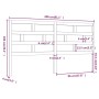Cabecero de cama madera maciza de pino 206x4x100 cm de vidaXL, Cabeceros y pies de cama - Ref: Foro24-814214, Precio: 55,28 €...