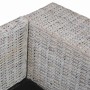 Sofá de 2 plazas con cojines ratán natural gris en Sofás | Comprar online en Foru.es