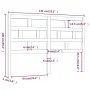 Bettkopfteil aus massivem Kiefernholz in Honigbraun, 141 x 4 x 100 cm von vidaXL, Kopf- und Fußteile - Ref: Foro24-814192, Pr...