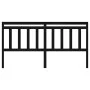 Cabecero de cama madera maciza de pino negro 186x4x100 cm de vidaXL, Cabeceros y pies de cama - Ref: Foro24-814113, Precio: 4...