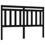 Cabecero de cama madera maciza de pino negro 166x4x100 cm de vidaXL, Cabeceros y pies de cama - Ref: Foro24-814108, Precio: 3...