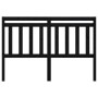 Cabecero de cama madera maciza de pino negro 166x4x100 cm de vidaXL, Cabeceros y pies de cama - Ref: Foro24-814108, Precio: 3...