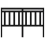 Cabecero de cama madera maciza de pino negro 166x4x100 cm de vidaXL, Cabeceros y pies de cama - Ref: Foro24-814108, Precio: 3...