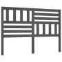 Solid gray pine wood bed headboard 156x4x100 cm by vidaXL, Headboards and footboards - Ref: Foro24-814151, Price: 57,05 €, Di...