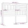 Solid gray pine wood bed headboard 156x4x100 cm by vidaXL, Headboards and footboards - Ref: Foro24-814151, Price: 57,05 €, Di...