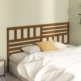 Honey brown solid pine wood bed headboard 186x4x100 cm by vidaXL, Headboards and footboards - Ref: Foro24-814162, Price: 70,2...