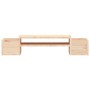 Soporte para monitor madera maciza de pino 70x27,5x15 cm de vidaXL, Bases y elevadores para ordenadores - Ref: Foro24-813964,...