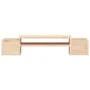 Soporte para monitor madera maciza de pino 70x27,5x15 cm de vidaXL, Bases y elevadores para ordenadores - Ref: Foro24-813964,...