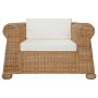 Sillón con cojines ratán natural en Sillones | Comprar online en Foru.es