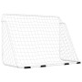 Portería de fútbol con red acero blanco 180x90x120 cm de vidaXL, Porterías de fútbol - Ref: Foro24-93370, Precio: 69,85 €, De...