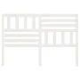 Cabecero de cama madera maciza de pino blanco 146x4x100 cm de vidaXL, Cabeceros y pies de cama - Ref: Foro24-814145, Precio: ...