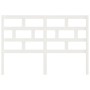 Cabecero de cama madera maciza de pino blanco 126x4x100 cm de vidaXL, Cabeceros y pies de cama - Ref: Foro24-814185, Precio: ...