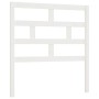 Cabecero de cama madera maciza de pino blanco 96x4x100 cm de vidaXL, Cabeceros y pies de cama - Ref: Foro24-814175, Precio: 3...