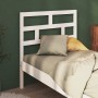 Cabecero de cama madera maciza de pino blanco 96x4x100 cm de vidaXL, Cabeceros y pies de cama - Ref: Foro24-814175, Precio: 3...