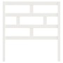 Cabecero de cama madera maciza de pino blanco 96x4x100 cm de vidaXL, Cabeceros y pies de cama - Ref: Foro24-814175, Precio: 3...