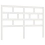 Cabecero de cama madera maciza de pino blanco 141x4x100 cm de vidaXL, Cabeceros y pies de cama - Ref: Foro24-814190, Precio: ...