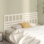 Cabecero de cama madera maciza de pino blanco 186x4x100 cm de vidaXL, Cabeceros y pies de cama - Ref: Foro24-814160, Precio: ...
