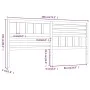 Cabecero de cama madera maciza de pino blanco 186x4x100 cm de vidaXL, Cabeceros y pies de cama - Ref: Foro24-814160, Precio: ...