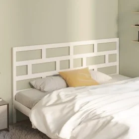 Solid white pine wood bed headboard 186x4x100 cm by vidaXL, Headboards and footboards - Ref: Foro24-814210, Price: 53,70 €, D...