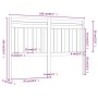 Cabecero de cama madera maciza de pino gris 166x4x100 cm de vidaXL, Cabeceros y pies de cama - Ref: Foro24-814106, Precio: 44...