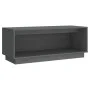 Mueble de TV de madera maciza de pino gris 90x35x35 cm de vidaXL, Muebles TV - Ref: Foro24-813831, Precio: 49,79 €, Descuento: %