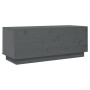 Mueble de TV de madera maciza de pino gris 90x35x35 cm de vidaXL, Muebles TV - Ref: Foro24-813831, Precio: 50,42 €, Descuento: %