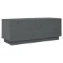 Mueble de TV de madera maciza de pino gris 90x35x35 cm de vidaXL, Muebles TV - Ref: Foro24-813831, Precio: 49,79 €, Descuento: %