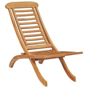 Silla de jardín plegable madera maciza de teca 50x90x69 cm de vidaXL, Sillas de jardín - Ref: Foro24-319163, Precio: 149,91 €...