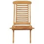 Silla de jardín plegable madera maciza de teca 50x90x69 cm de vidaXL, Sillas de jardín - Ref: Foro24-319163, Precio: 149,91 €...