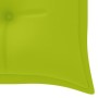 Banco Batavia con cojín verde brillo madera maciza teca 150 cm de vidaXL, Bancos de jardín - Ref: Foro24-3100852, Precio: 245...