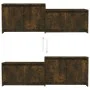 Mueble de TV madera de ingeniería roble ahumado 146,5x35x50 cm de vidaXL, Muebles TV - Ref: Foro24-813026, Precio: 46,49 €, D...