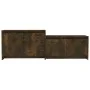 Mueble de TV madera de ingeniería roble ahumado 146,5x35x50 cm de vidaXL, Muebles TV - Ref: Foro24-813026, Precio: 46,49 €, D...
