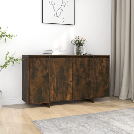 Aparador madera de ingeniería roble ahumado 135x41x75 cm de vidaXL, Aparadores - Ref: Foro24-813056, Precio: 149,64 €, Descue...