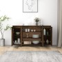 Aparador madera de ingeniería roble ahumado 135x41x75 cm de vidaXL, Aparadores - Ref: Foro24-813056, Precio: 149,64 €, Descue...