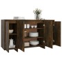 Aparador madera de ingeniería roble ahumado 135x41x75 cm de vidaXL, Aparadores - Ref: Foro24-813056, Precio: 149,64 €, Descue...